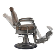 Kaiser Retro Style Barber Chair Vintage Brown DIR