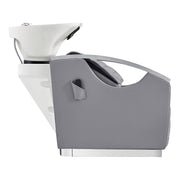 Bella V Reclining Massage Salon Backwash Chairs Gray DIR