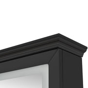 Adonis Single LED Lighted Styling Station Black DIR