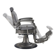 Kaiser Retro Style Vintage Barber Chair Gray DIR