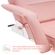 Barber Electric Massage Bed with One Motor for Height, Beauty Tattoo Chair, Salon Facial Adjustable Bed 0100