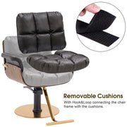 BarberPub Ins Salon Chair, Hydraulic Hair Cutting Styling Chair for Hair Stylist 3071