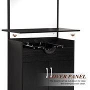 Modern Shampoo Station with Storage Cabinet, Spa Backwash Shampoo  Equipment with Mirror 3130