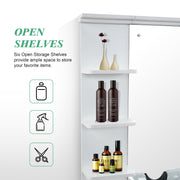BarberPub Barber Wall Mount Station with Shampoo Bowl High-end Styling Furniture Set 3145