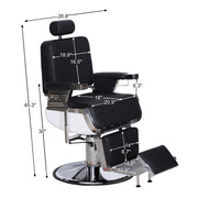 BarberPub Modern Reclining Barber Chair,Heavy-Duty All Purpose Barbershop Equipment 3823
