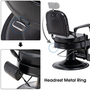 BarberPub All Purpose Barber Chair,Hydraulic Reclining Barbershop Equipment 3850
