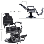BarberPub All Purpose Barber Chair,Hydraulic Reclining Barbershop Equipment 3850