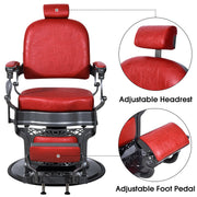 BarberPub All Purpose Barber Chair,Hydraulic Reclining Barbershop Equipment 3850