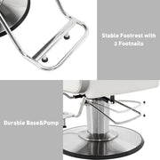 BarberPub Barber Chair for Hair Stylist, All Purpose Reclining Salon Styling Chair 8548