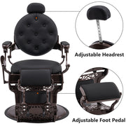 BarberPub Heavy Duty Barber Chair, All Purpose Hydraulic Reclining Salon Chair 8888