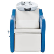 BarberPub Salon Backwash Shampoo Chair with Durable Ceramic Bowl 9090BLW
