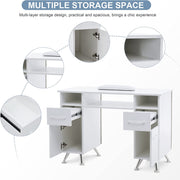 BarberPub Acetone Resistant Manicure Table Nail Equipment for Storage 2671