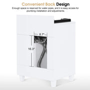 Barber Textured Embossed Storage Shampoo Station, Hair Salon Shampoo Backwash Equipment 7131