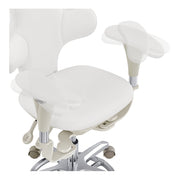 Hazel Ergonomic Microscope Chair - Fully Adjustable White DIR