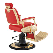 Cavalier Golden Barber Chair Red DIR