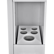 Adonis Single LED Lighted Styling Station Silver Gray DIR