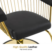 BarberPub Salon Chair 8677 & Backwash Shampoo Chair 8670 Set – Hydraulic Salon Chair with Ceramic Shampoo Bowl