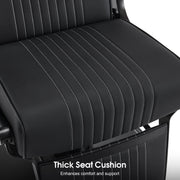 BarberPub Hydraulic Reclining Barber Chair with Adjustable Headrest, Black 8334