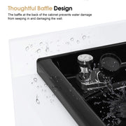 Barber Textured Embossed Storage Shampoo Station, Hair Salon Shampoo Backwash Equipment 7131