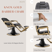 Knox Gold Barber Chair