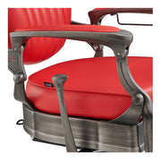 Kaiser Retro Style Vintage Barber Chair Red DIR