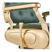 Cavalier Golden Barber Chair Vintage Green DIR