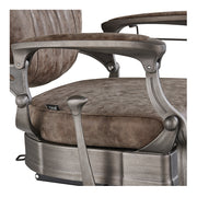 Kaiser Retro Style Barber Chair Vintage Brown DIR