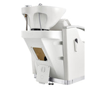 Bella V Reclining Massage Salon Backwash Chairs White DIR