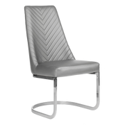 Customer Chair Chevron in Gray Whale Spa