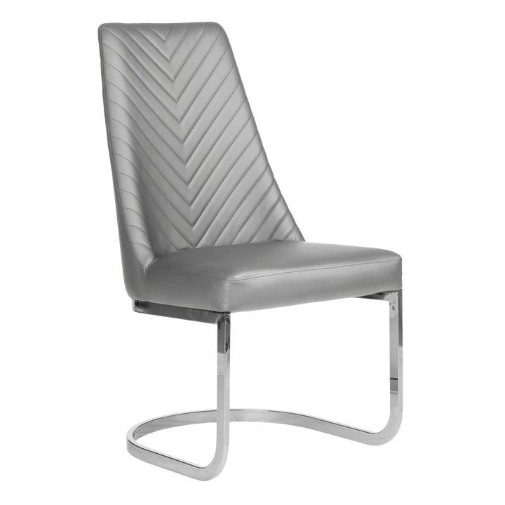 Customer Chair Chevron in Gray Whale Spa