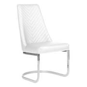 Customer Chair Chevron in White Whale Spa
