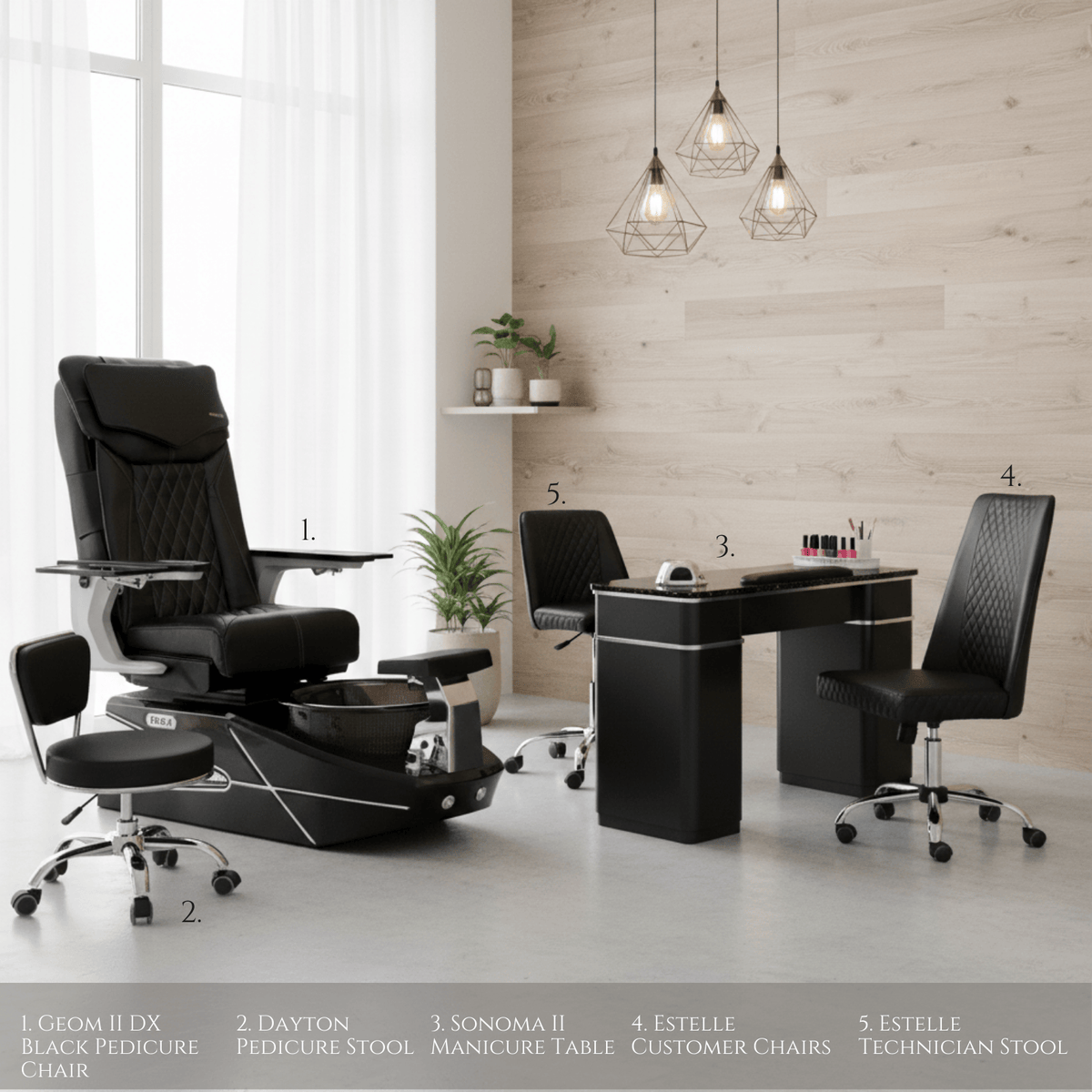 GEOM II 5 Set Package - Black