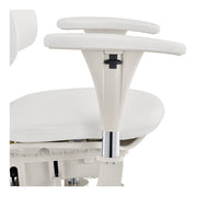 Hazel Ergonomic Microscope Chair - Fully Adjustable White DIR