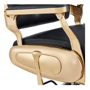 Cavalier Golden Barber Chair Black DIR