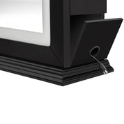 Adonis Single LED Lighted Styling Station Black DIR