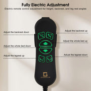 3 Motors Fully Adjustable Electric Facial Bed, Hydraulic Massage Beauty Tattoo Chair with Thick Cushion 2782