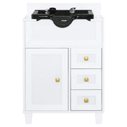 Barber Textured Embossed Storage Shampoo Station, Hair Salon Shampoo Backwash Equipment 7131