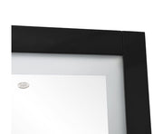 Luna LED Lighted Hair Salon Station and Wall Mirror Black DIR