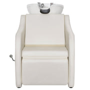 BarberPub Shampoo Station Chair for Salon, Backwash Ceramic Shampoo Bowl 9089