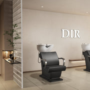 Beckman Shampoo Backwash Unit with Adjustable Seat Black DIR