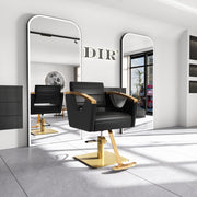 Bello Gold Classic Salon Chair Black DIR