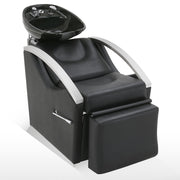BarberPub Backwash Bowl Shampoo Chair,Ceramic Bowl Station Barber Salon 9077