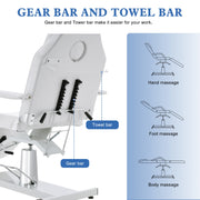 BarberPub Professional Hydraulic Beauty Bed, Height Adjustable Tattoo SPA Chair for Client 2753
