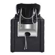 BarberPub Backwash Shampoo Station Chair, Salon Shampoo Bowl and Chair for Spa Barbershop 9083