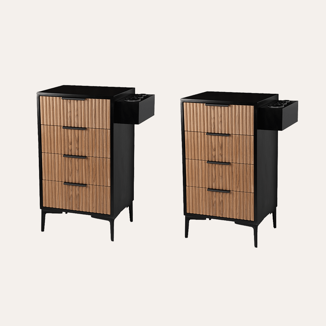 Noir Tambour Salon Station Stand - 2pks