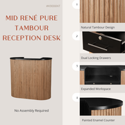 Mid René Pure Tambour Reception Desk