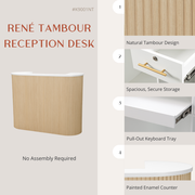 René Pure Tambour Reception Desk