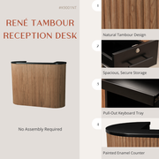 René Pure Tambour Reception Desk