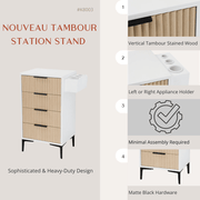 Nouveau Tambour Salon Station Stand - 2pks