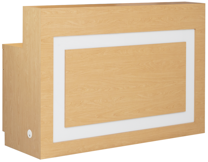 Lume TimberLuxe Reception Desk Golden Haze Whale Spa
